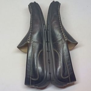 ECCO Moc Driving Loafer Black Leather